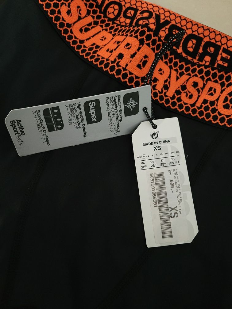 Superdry nowe leginsy sportowe r.XS
