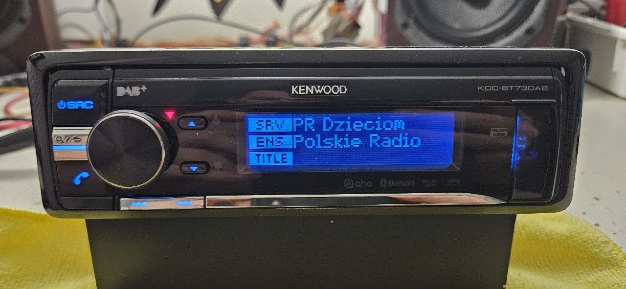 Kenwood KDC-BT73DAB DSP DTA 3XRCA mic PILOT nowa antena DAB