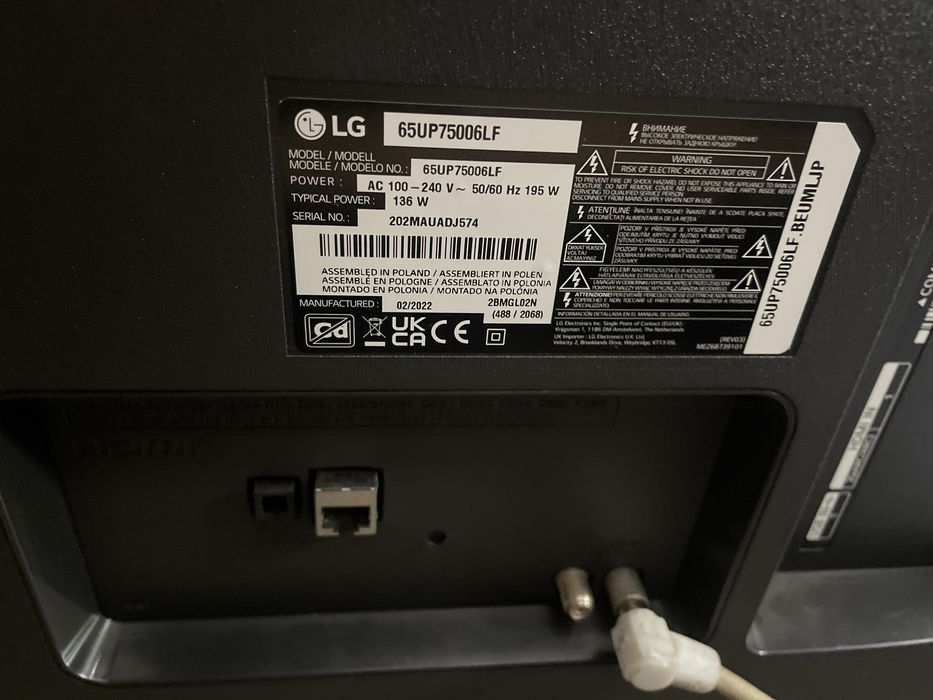 Smart TV LG 65”