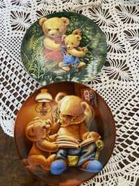 Talerzyki porcelana niemiecka  stemplowana serii Teddy