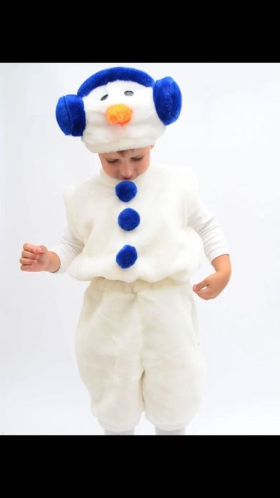 Новорічний костюм сніговик, карнавальний костюм Сніговик