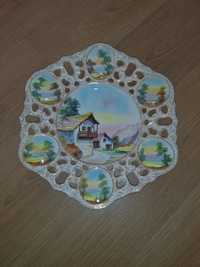 Prato decorativo em porcelana
