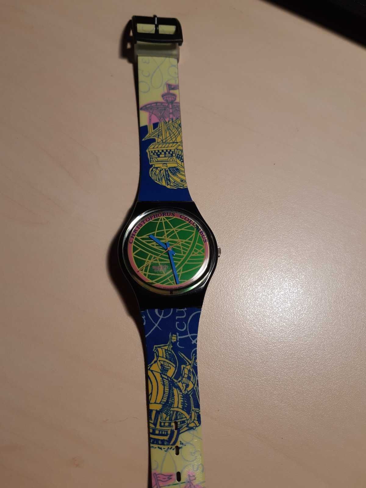 Стильные часы Swatch " Christophorus Columbus" эксклюзивная модель.