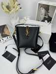 Сумка YSL Yves Saint Laurent шкіра | чорна | золота фурнітура