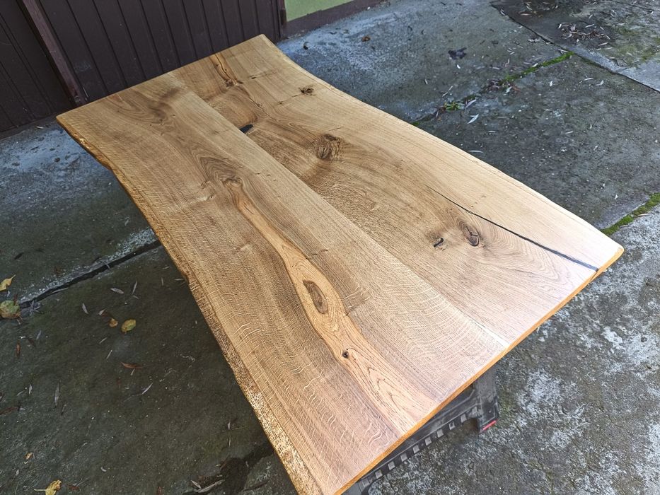 Blat dębowy Live Edge 145x72-78.  Na stół biurko ławę 19