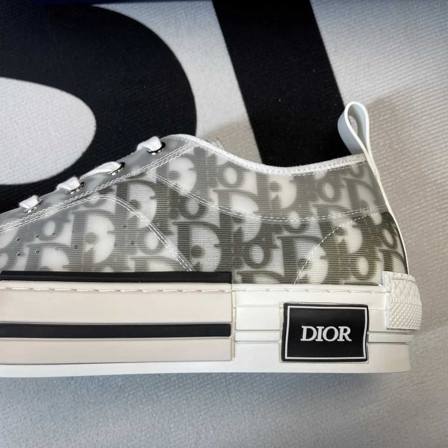 Buty Dior Low-Top White and Black Oblique Canvas (35-46)
