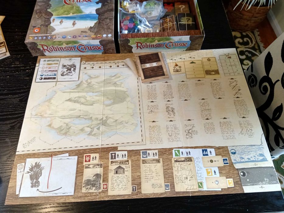 jogo de tabuleiro Robinson Crusoe: Adventures on the Cursed Island