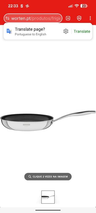 Frigideira TRAMONTINA Grano (Aço Inox - 30 cm)