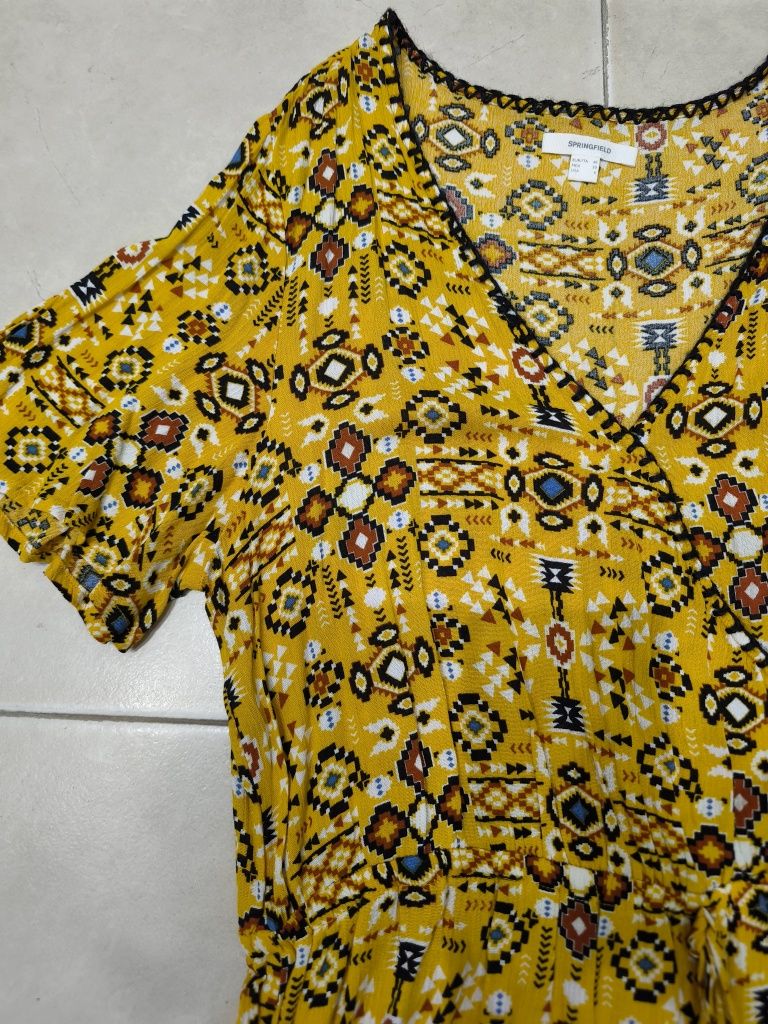Macacão Mostarda Novo da Stradivarius