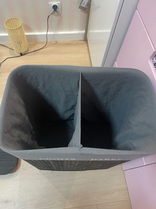Kosz na pranie Gockowiak 100 l Czarno-szary