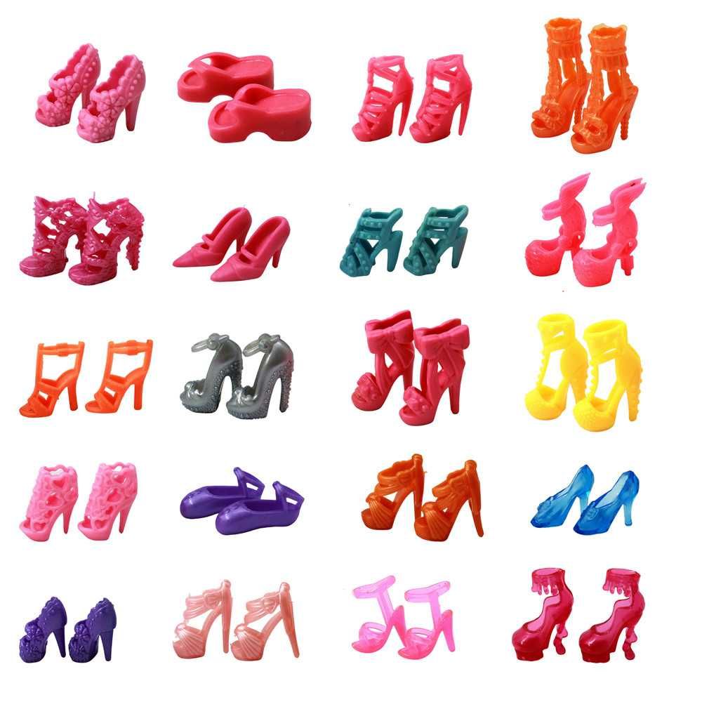 Zestaw Ubranka Sukienki dla lalek Barbie + Akcesoria 42 elementy Buty
