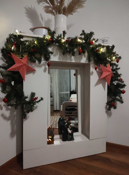 Atrapa kominka DIY, schowek