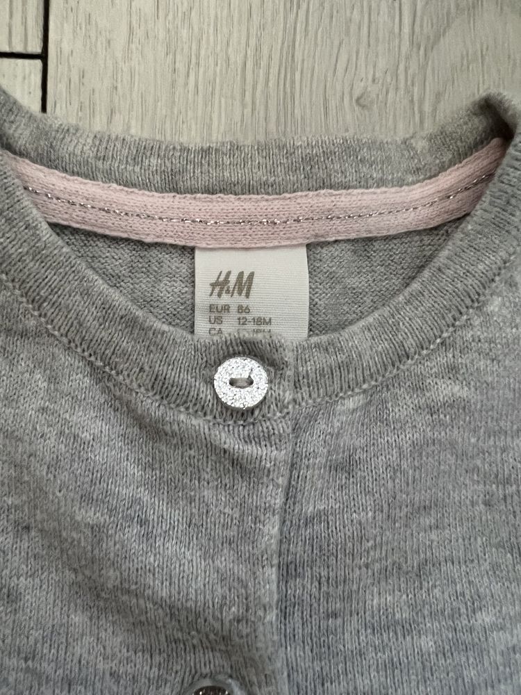 Sweterek dziewczęcy H&M rozm.86