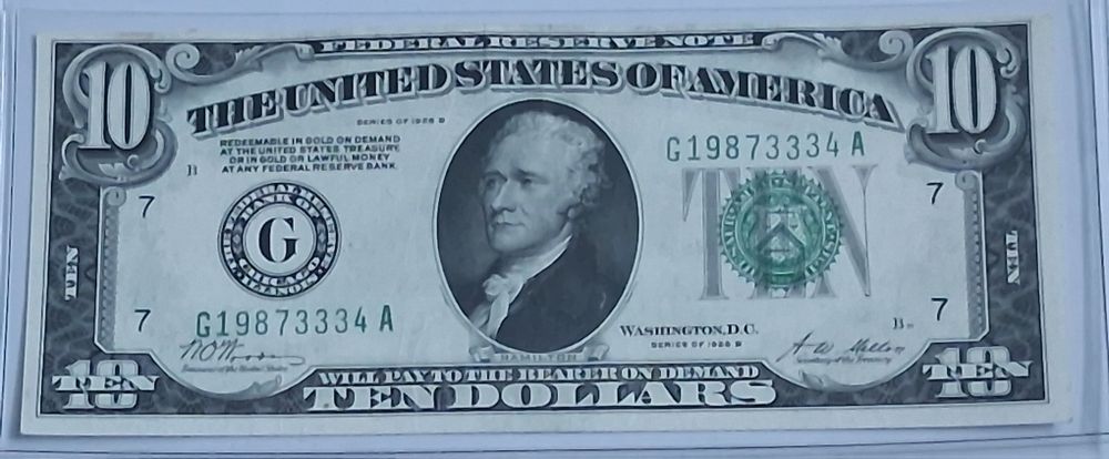 10dolarów 1928r.B.Chicago Illinois