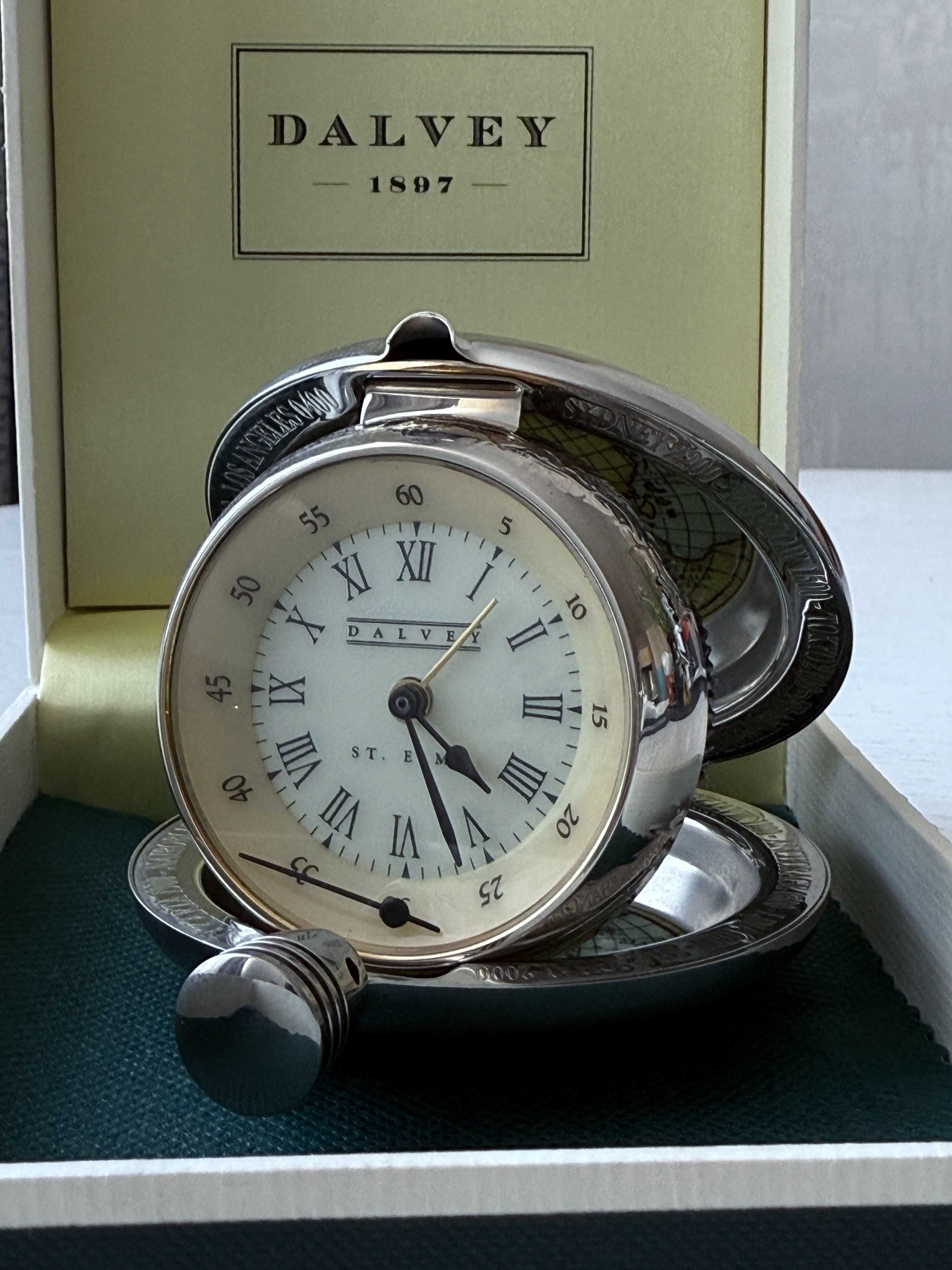 Dalvey Voyager Clock Travel Винтаж Часы Made in Scotland
