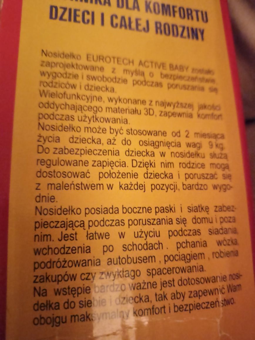 Nosidełko dziecięce