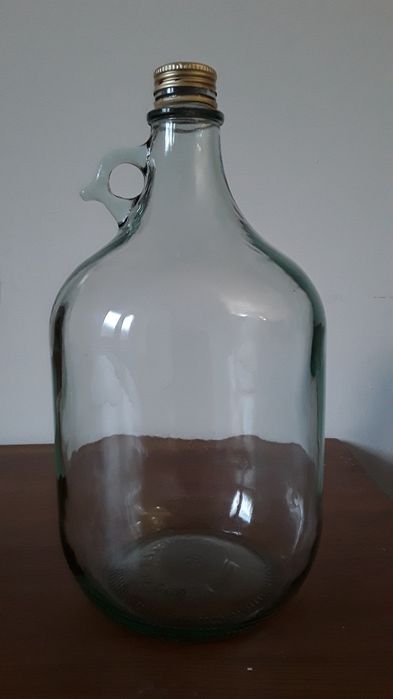 Gąsior na wino butla szklany balon fermentacyjny 5 litrowy z zakrętką