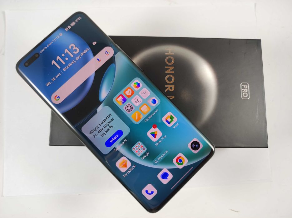 Honor Magic 4 PRO  256GB 8GB  Pudełko BDB STAN! CZARNY!