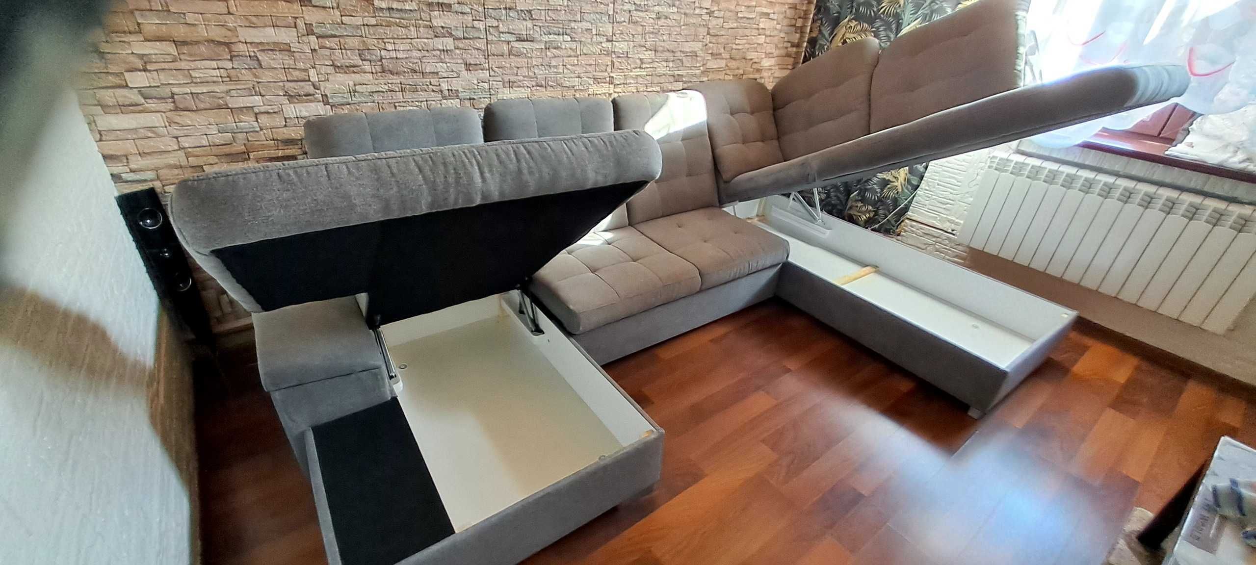 Narożnik rozkladany z funkcją spania