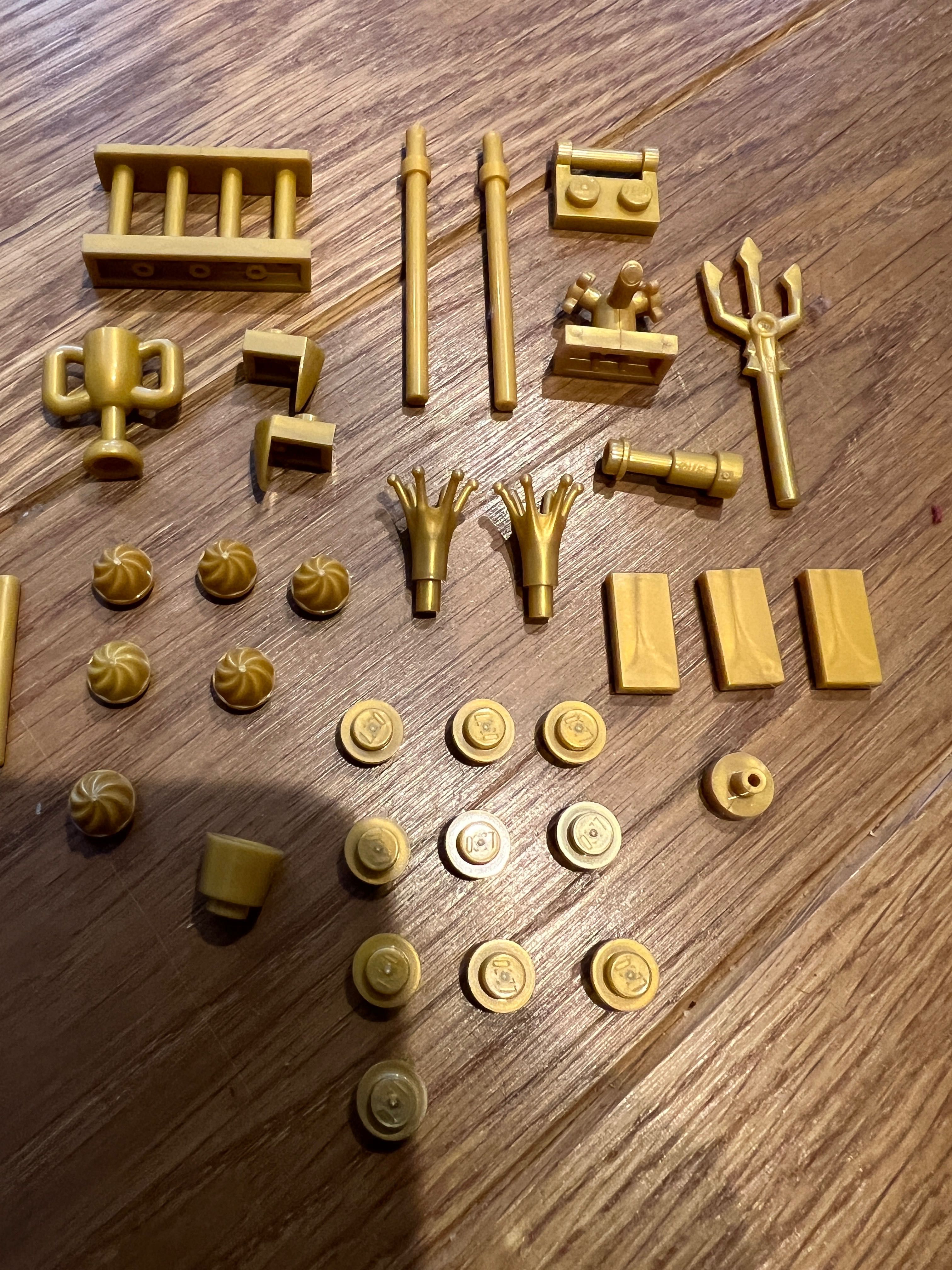 Lego Friends Lego Disney klocki elementy złoty Korona trójząb Ariel