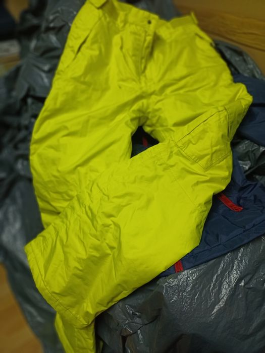 Spodnie narciarskie żółte kanarkowe 158/164