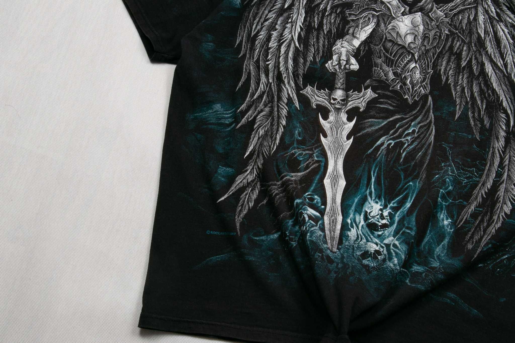 Affliction style fullprint t-shirt XXL doubleprint