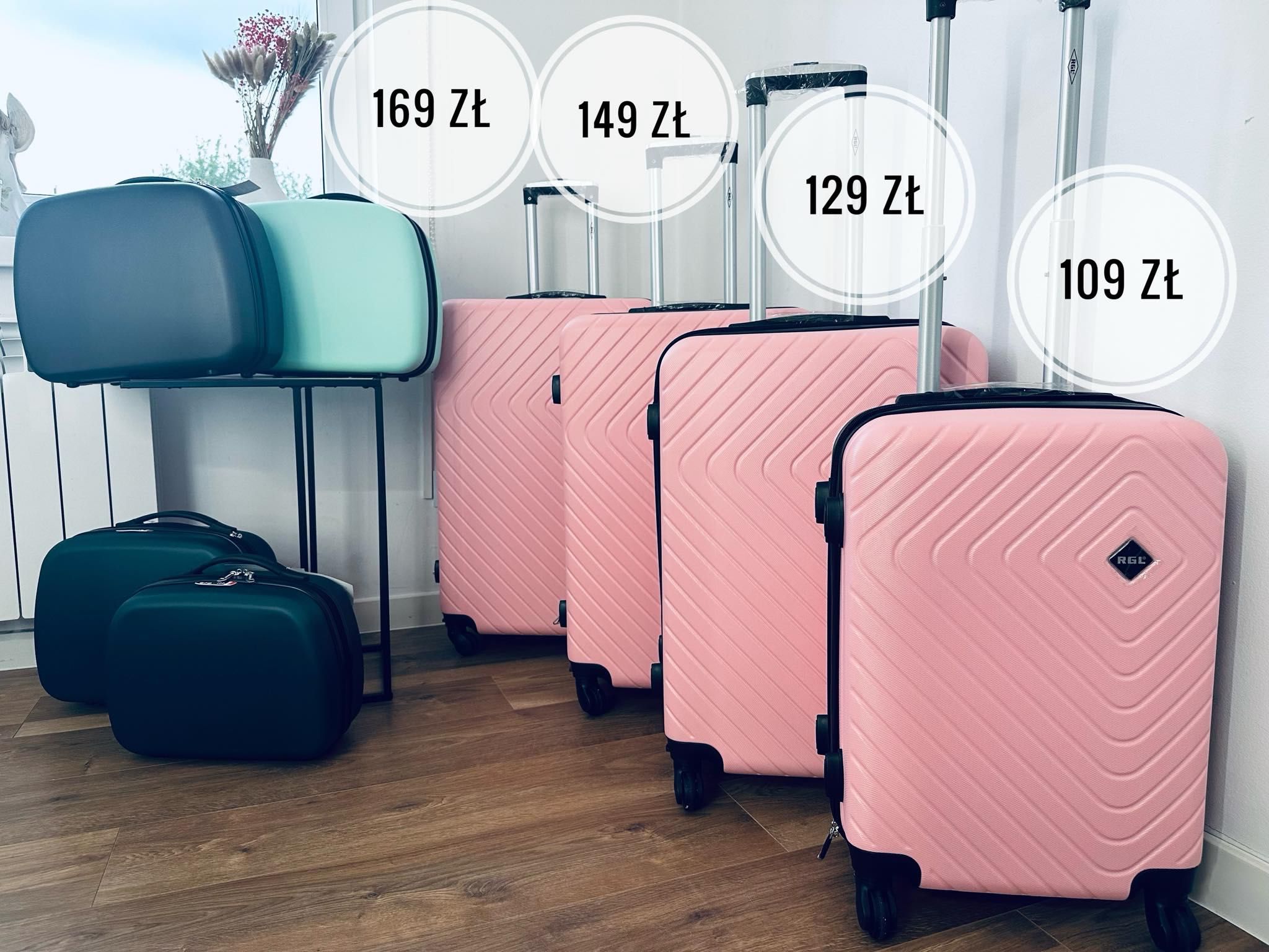 nowa średnia walizka, torba, bagaż rejestrowany 20 kg , walizki