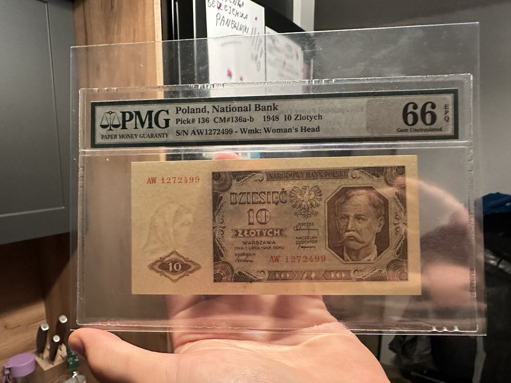 10 zł 1948 r pmg 66 unc prl