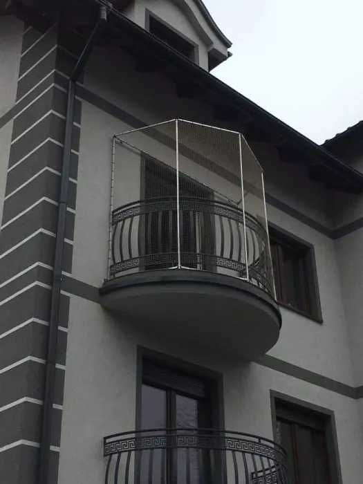 Siatka dla kota osiatkowanie balkonu przeciwko ptakom