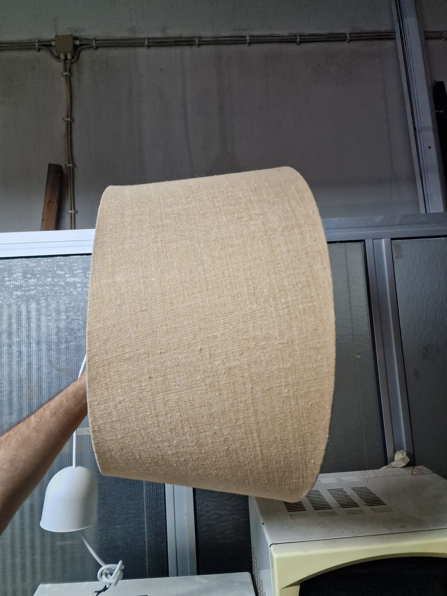 Candeeiro de teto com abajur