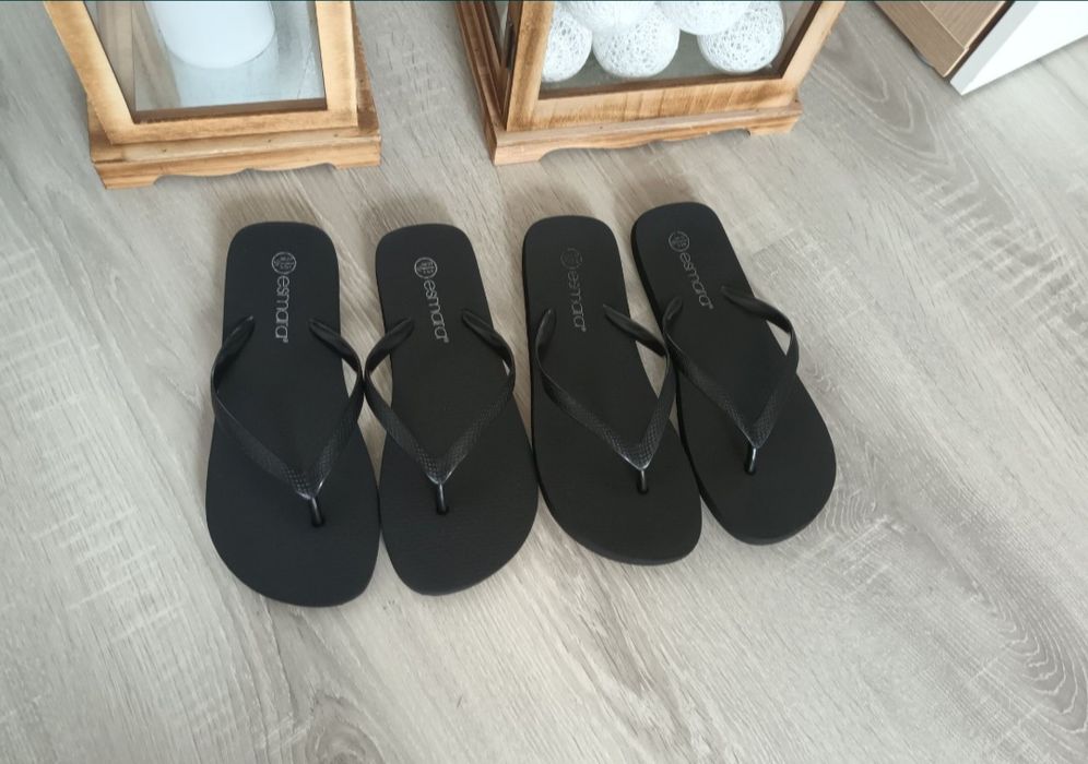 Klapki Japonki 2 pary za 20 zł Rozm 36/37