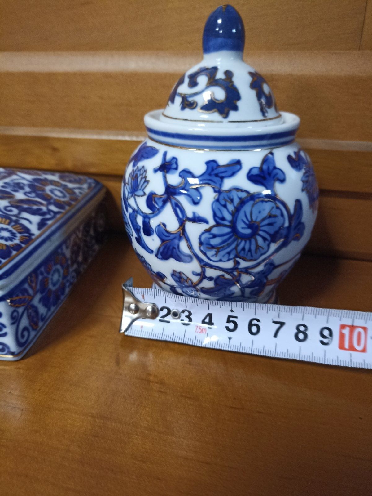 шкатулка кобальт цветы