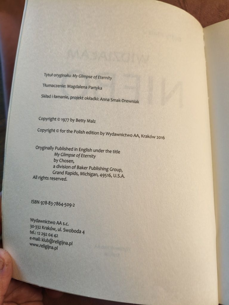 Książka widziałam niebo 47