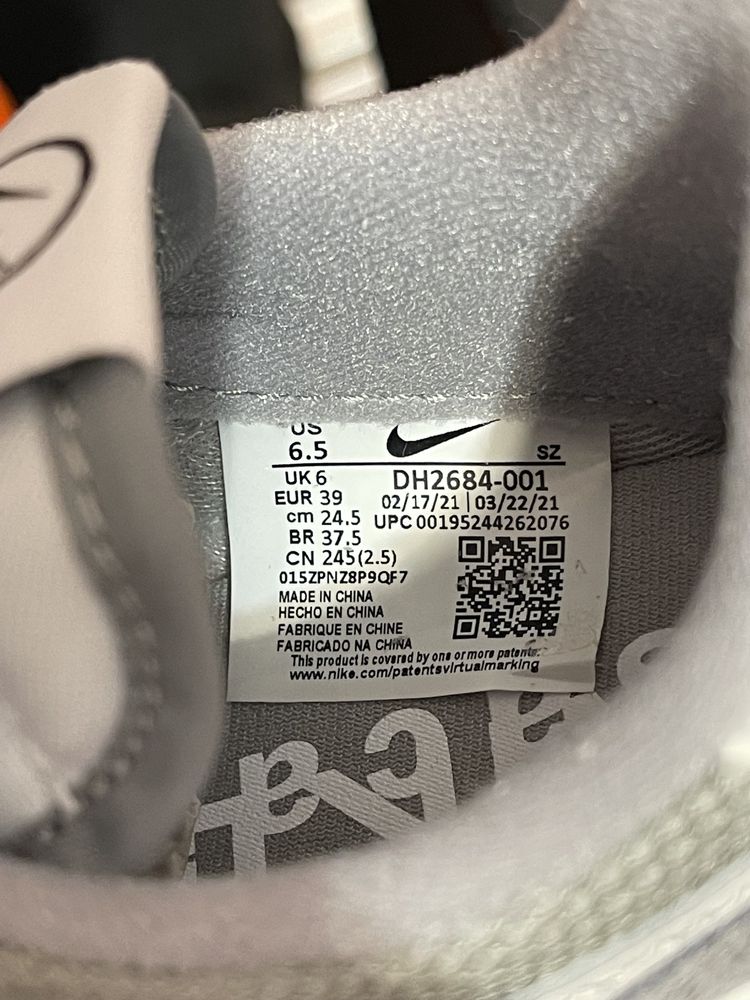 Buty Nike LD Waffle SF Sacai Fragment Grey rozm. 39