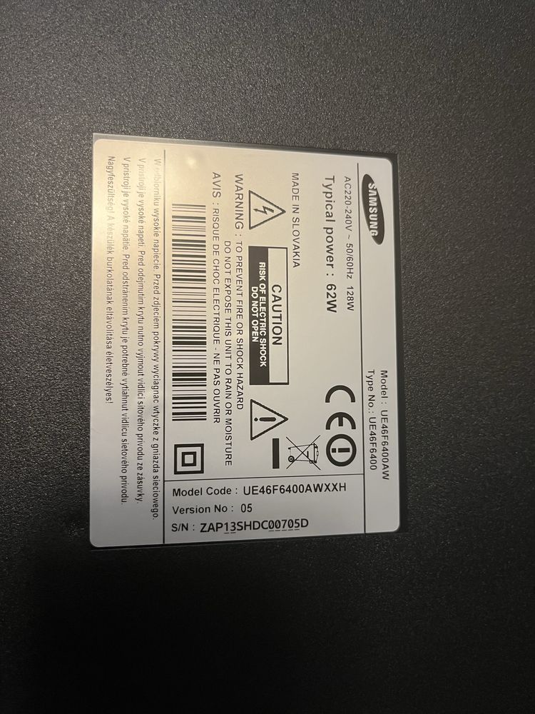 Samsung 46” UE46F6400 AWXXH telewizor
