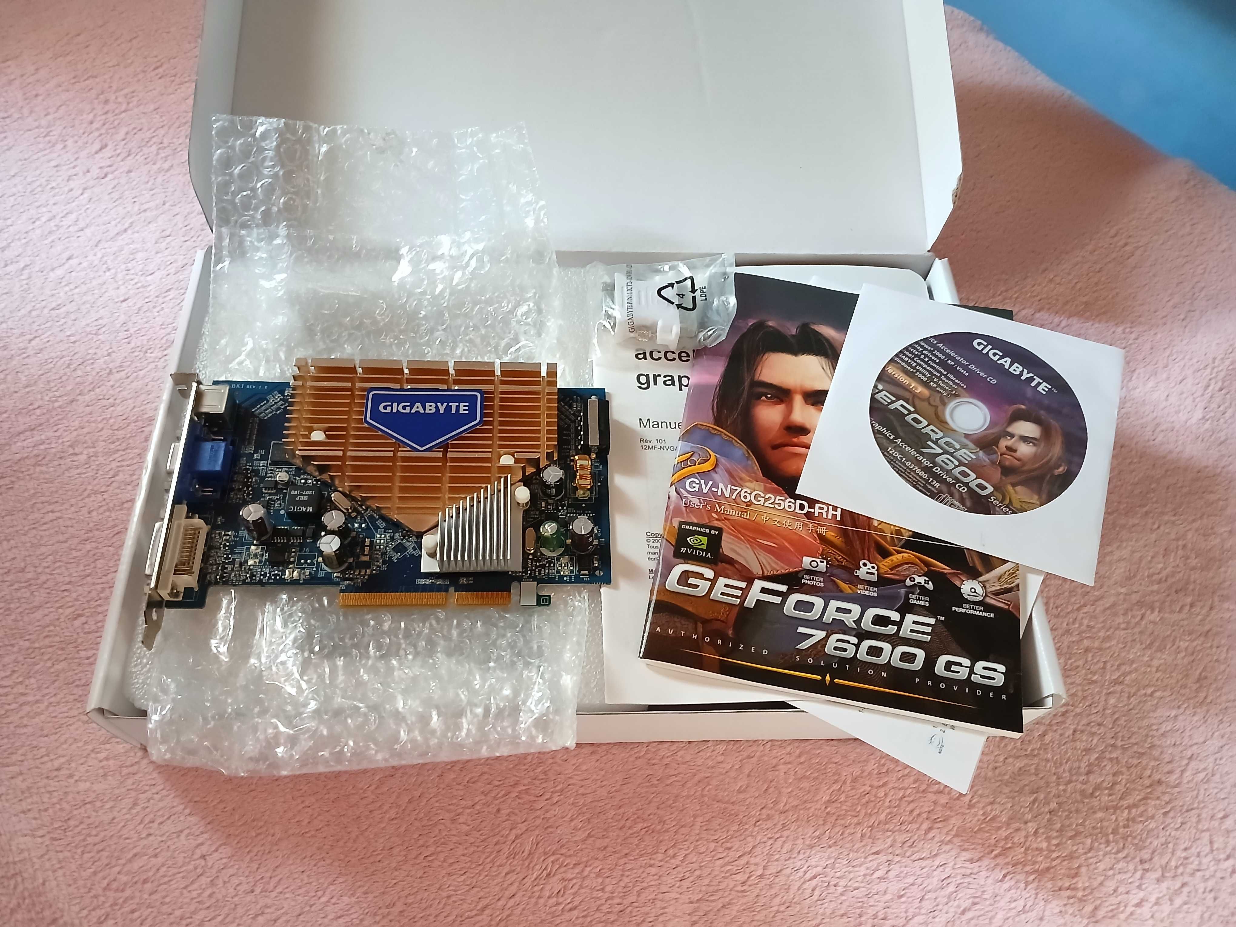 Karta Graficzna Gigabyte NVidia GeForce 7600 GS - stan kolekcjonerski