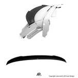 BMW E46 Touring Aileron Spoiler Mala Cs Mperformance Preto brilhante