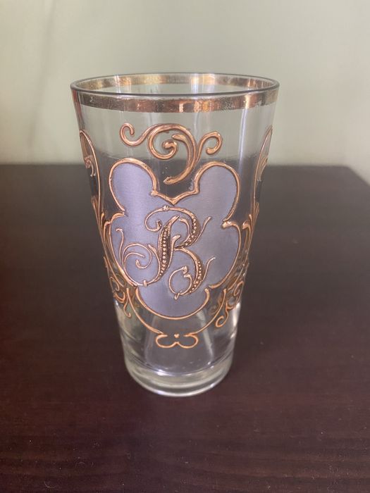 Puchar - Szklanka Przedwojenna Złocona Bogato