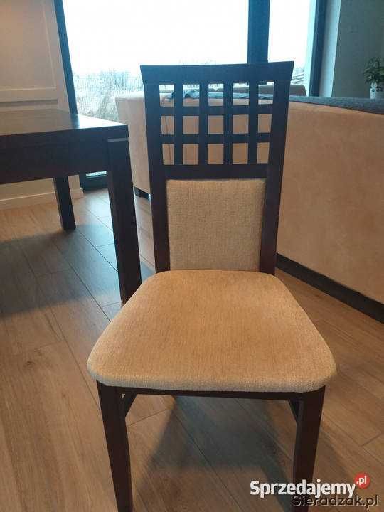 Stół z krzesłami kolor wenge