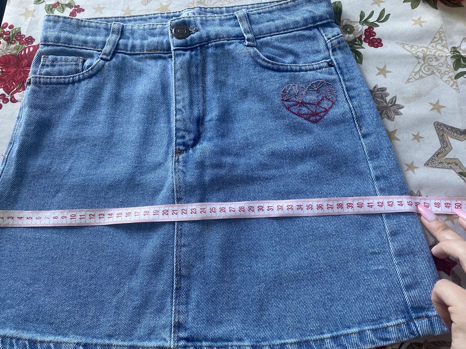 Джинсова юбка 10-12 р.