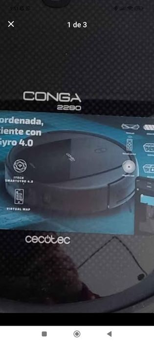 Aspirador robot conga.