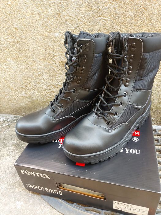 Botas FOSTEX pretas, ideais para vigilantes, PSP e GNR. Tamanho 43.