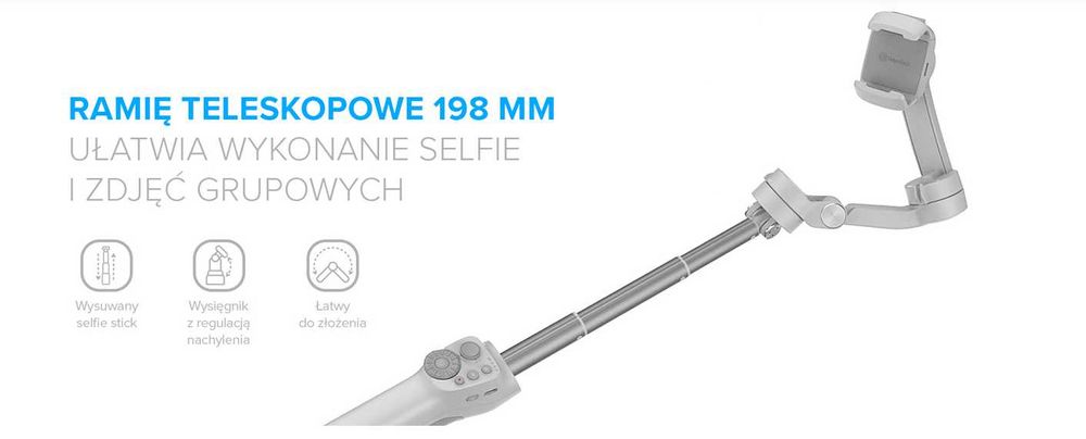 Gimbal ręczny FeiyuTech Vimble 3 do smartfonów+ moduł AI do śledzenia