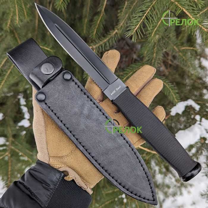 Нож кинжального типа GW 2503 с кожаными ножнами