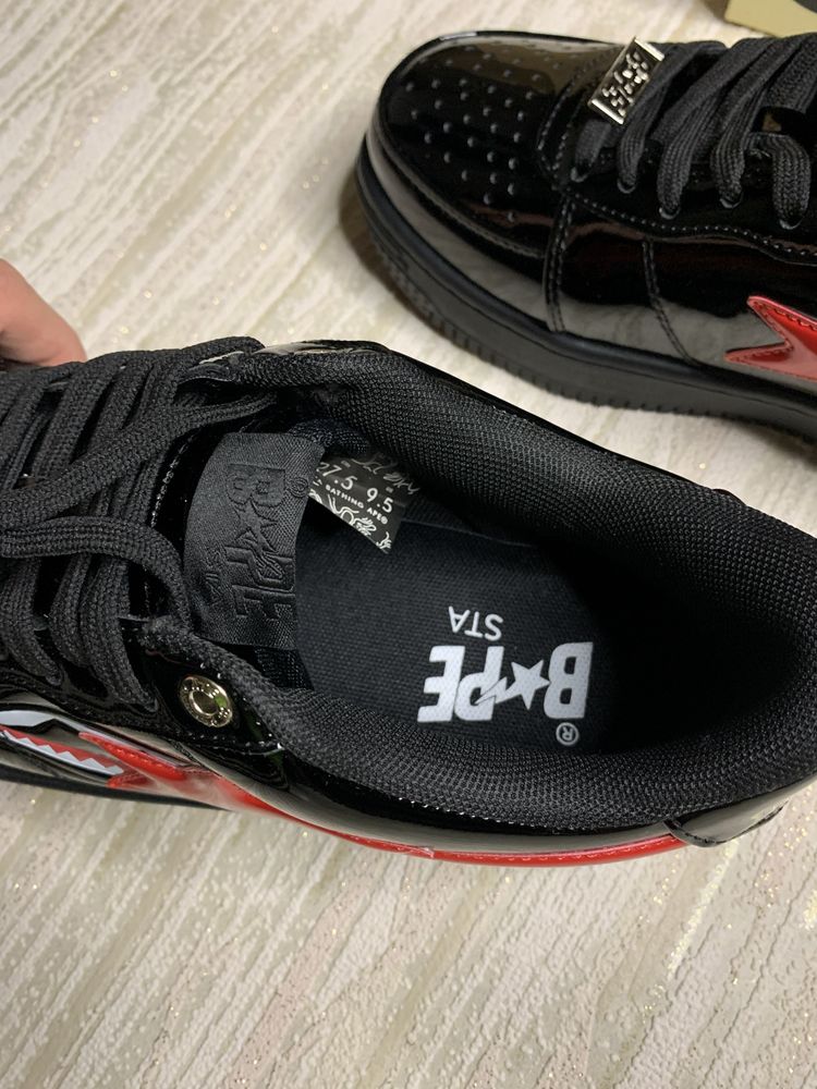 41-45р Bathing Ape Bapesta Shark Black /Кросівки Bape /Кроссовки Bape
