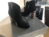 Buty botki VENEZIA zamszowe czarne r. 37 - NOWE