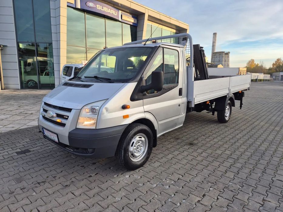 Ford Transit 350  2.4TDCI / SKRZYNIA / MOCNY HDS HIAB / WEBASTO / DŁUGI / 3 MIEJSCA  / ALUMINIOWE BURTY / NAJMOCNIEJSZY HDS NA KAT. B  Najmocniejszy Hiab 026T 2T.! Mocniejszego nie znajdziesz na B !!
