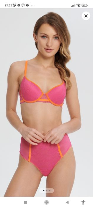 Nowe Koronkowe majtki brazyliany z wysokim stanem rozm. S