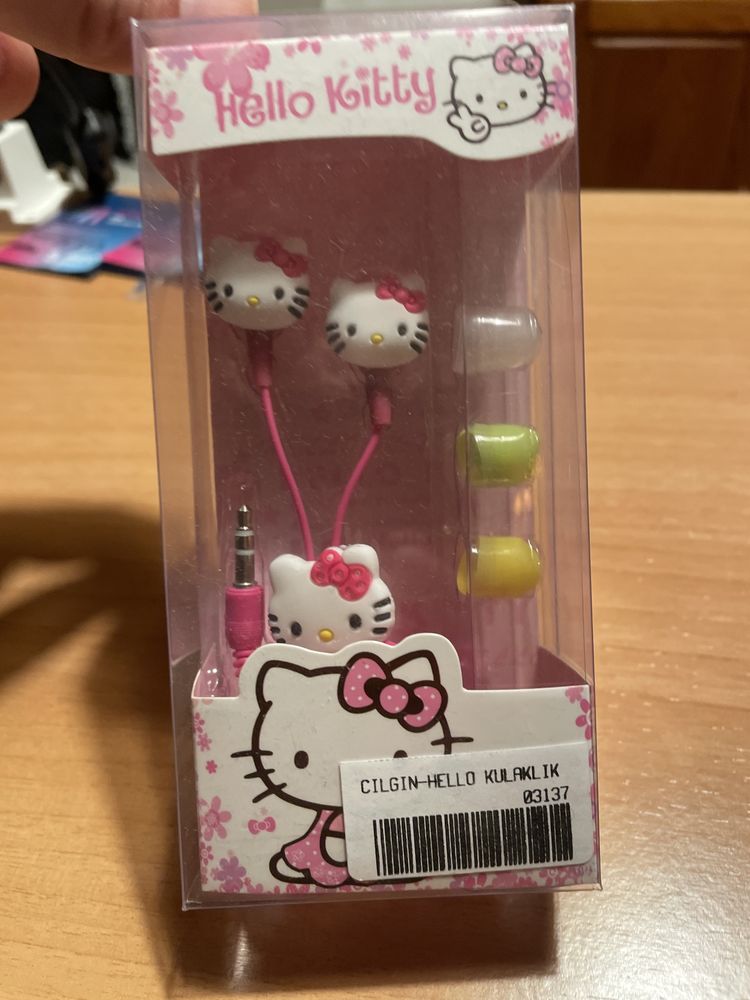 Earplugs com fio Hello Kitty