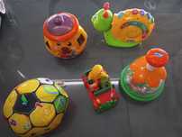 Conjunto (5)  brinquedos didáticos da Chicco e Fisher price